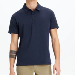 NEW FABLETICS THE 24/7 POLO IN NAVY SIZE:S